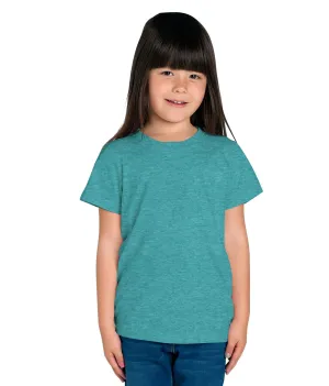 American-Elm Girl's Turquoise Cotton T-Shirt for Daily Usage