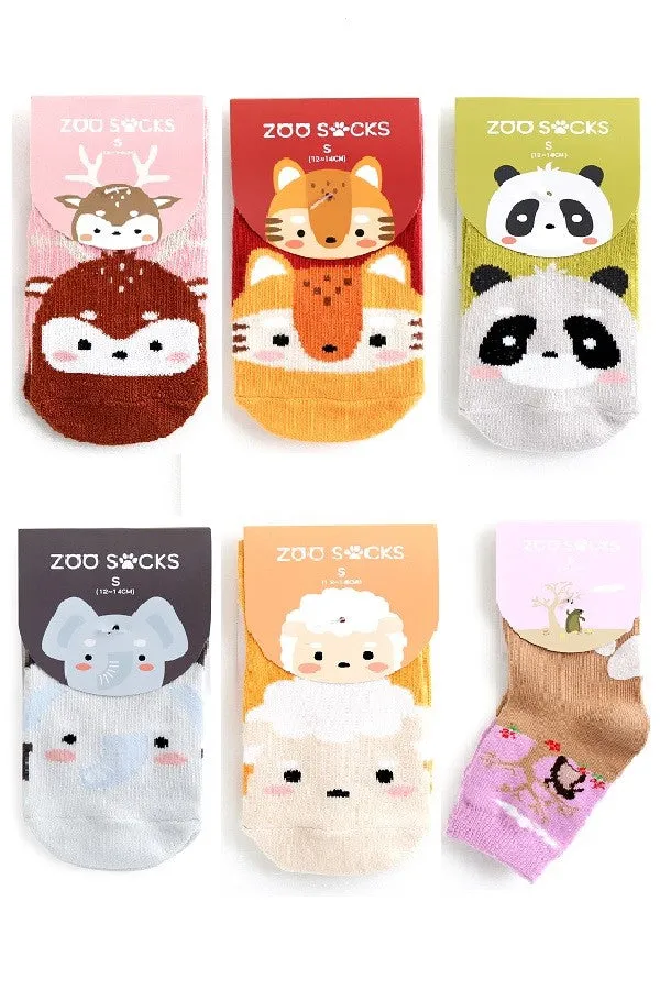 Animal Printed Anti Slip Ankle Socks