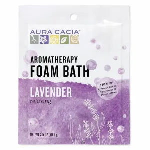 Aura Cacia Aromatherapy Foam Bath Relaxing Lavender 2.5 oz Foam Bath