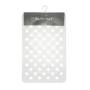 Bath Mat PVC Safety Suction Cups Retro Style 61 x 38cm