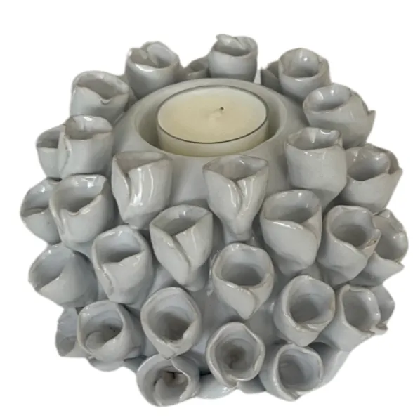 Ceramic Coral Candle Holder