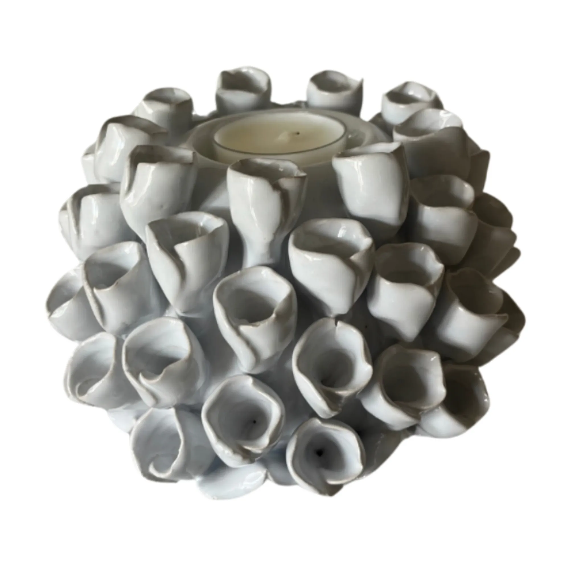 Ceramic Coral Candle Holder