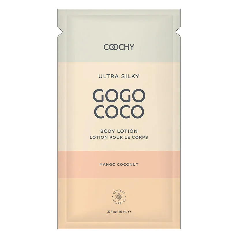 COOCHY Ultra Silky Body Lotion Foil - .35 oz Mango Coconut