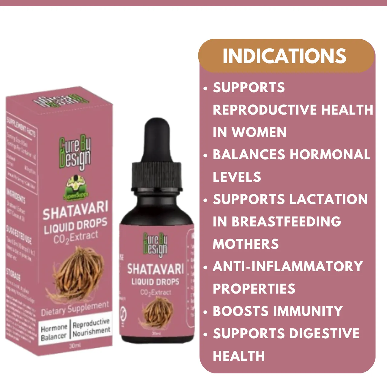 Cure By Design- Enhance Feminine Wellness – Shatavari Extract