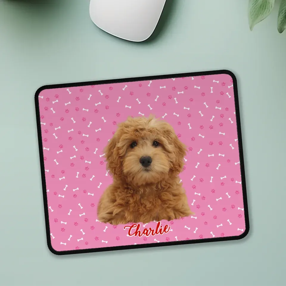 Custom Dog Bone Mouse Pad