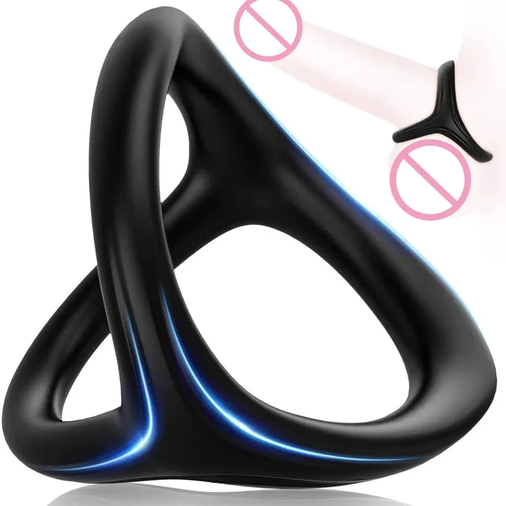 German Ayran Men Top Silicone Cock Penis Ring Enhanced Erection