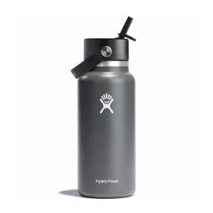 Hydro Flask 32 oz Wide Mouth with Flex Straw Cap - STONE