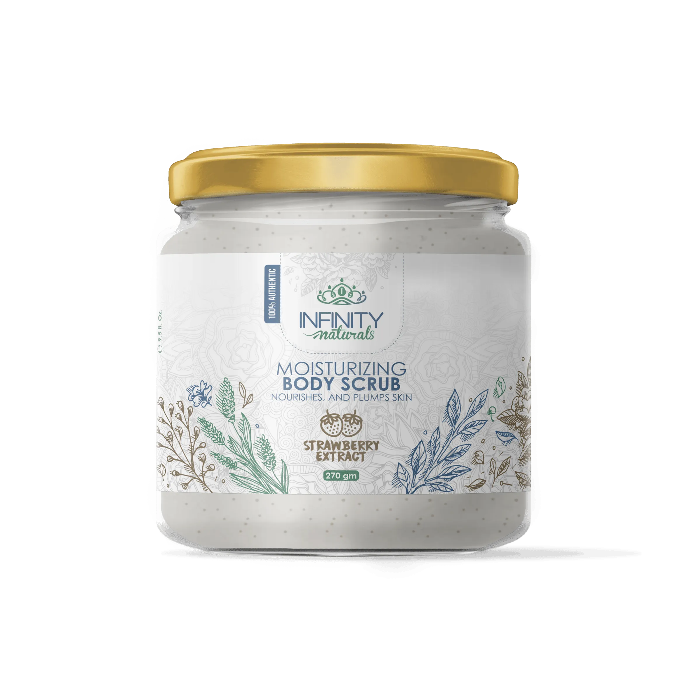 Infinity Naturals Moisturizing Body Scrub Strawberry Extract