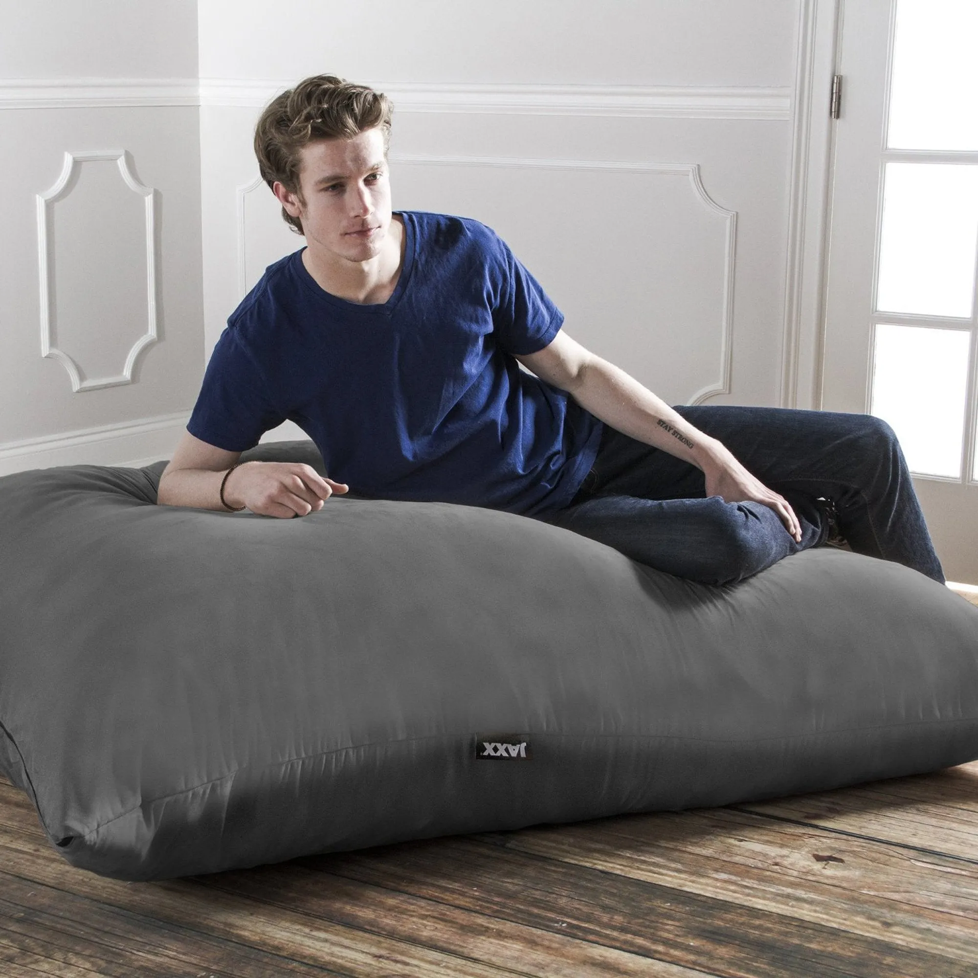 Jaxx 5.5' Pillow Saxx Microsuede Bean Bag Pillow