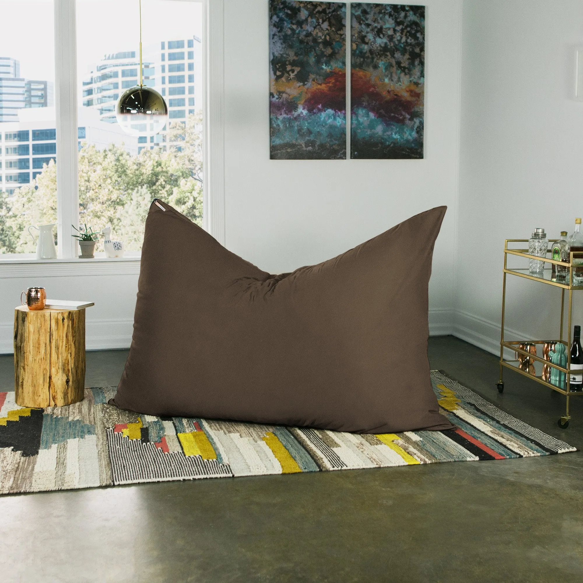 Jaxx 5.5' Pillow Saxx Microsuede Bean Bag Pillow