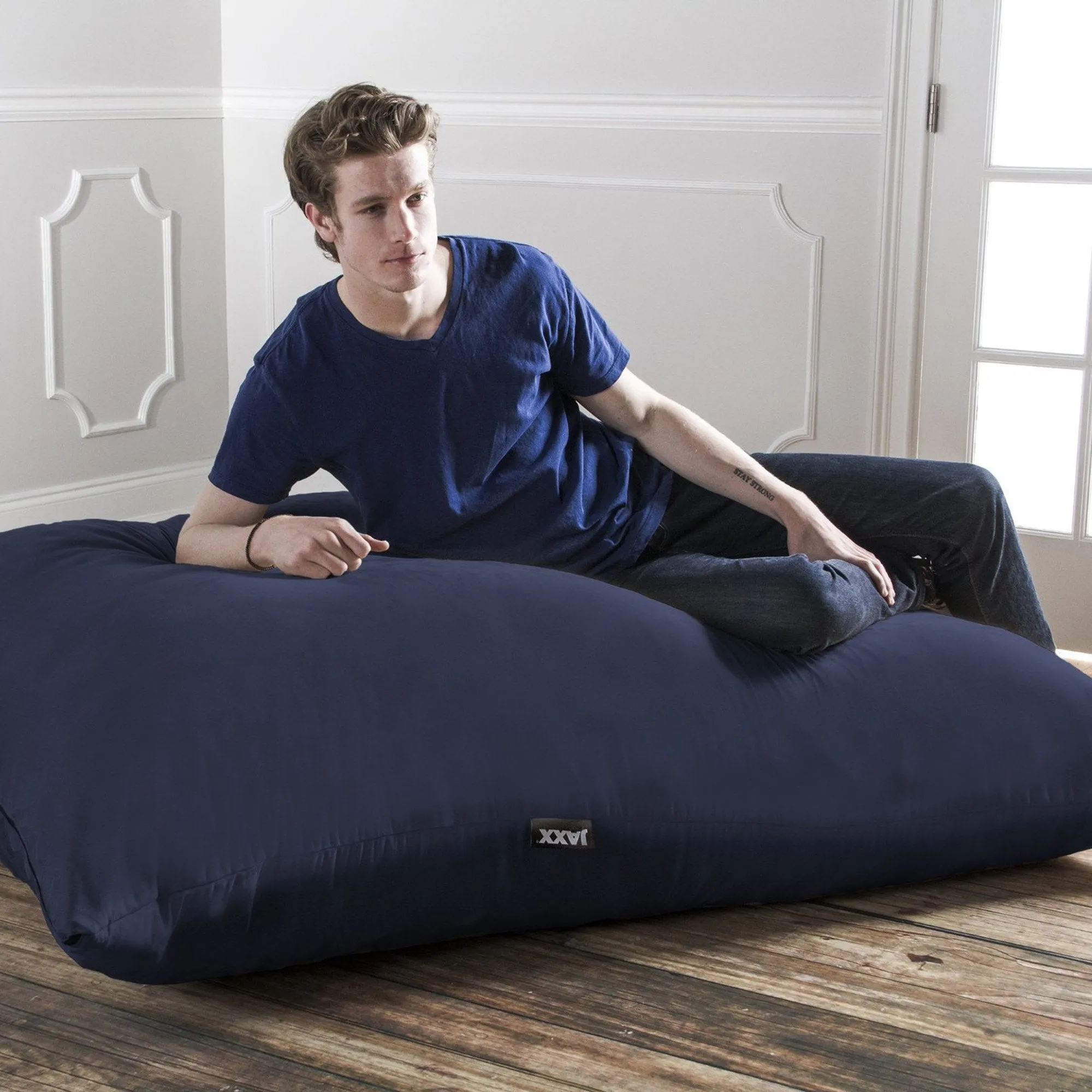 Jaxx 5.5' Pillow Saxx Microsuede Bean Bag Pillow