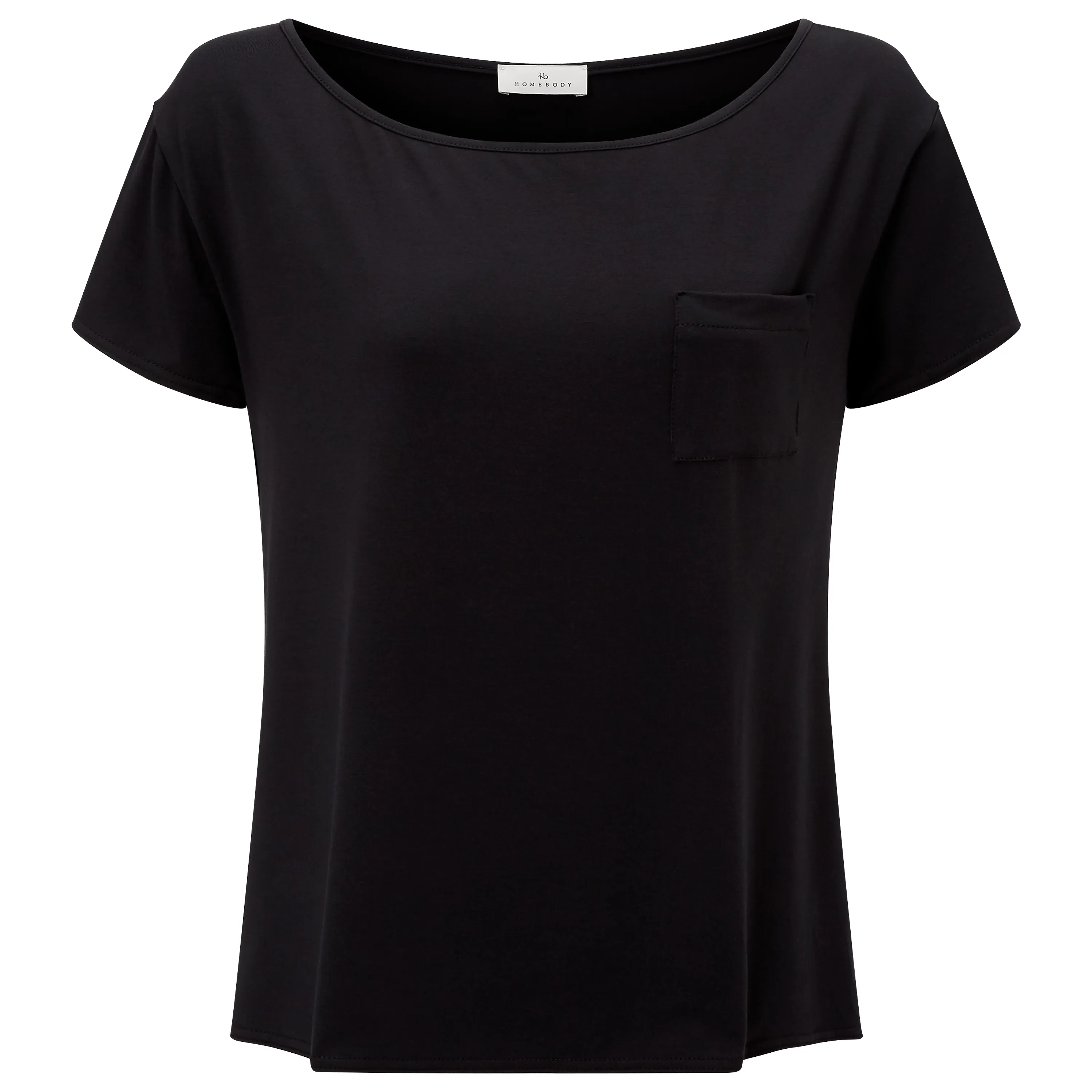 Jersey Slash Neck Pocketed T-shirt