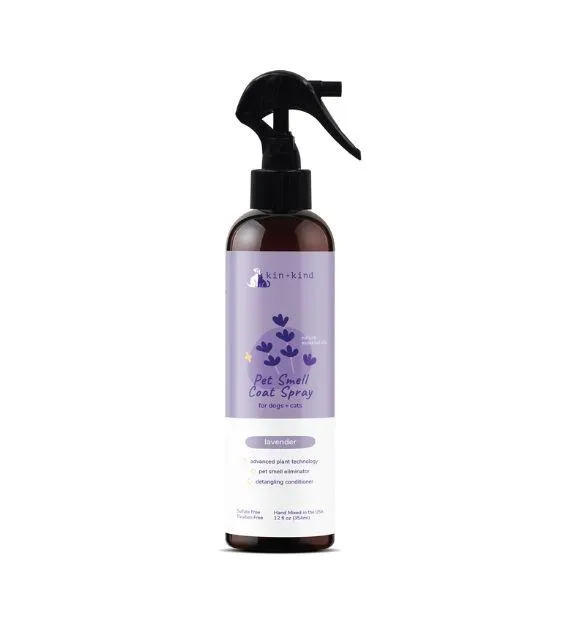 Kin Kind Pet Smell Coat Spray - Lavender for Dogs & Cats