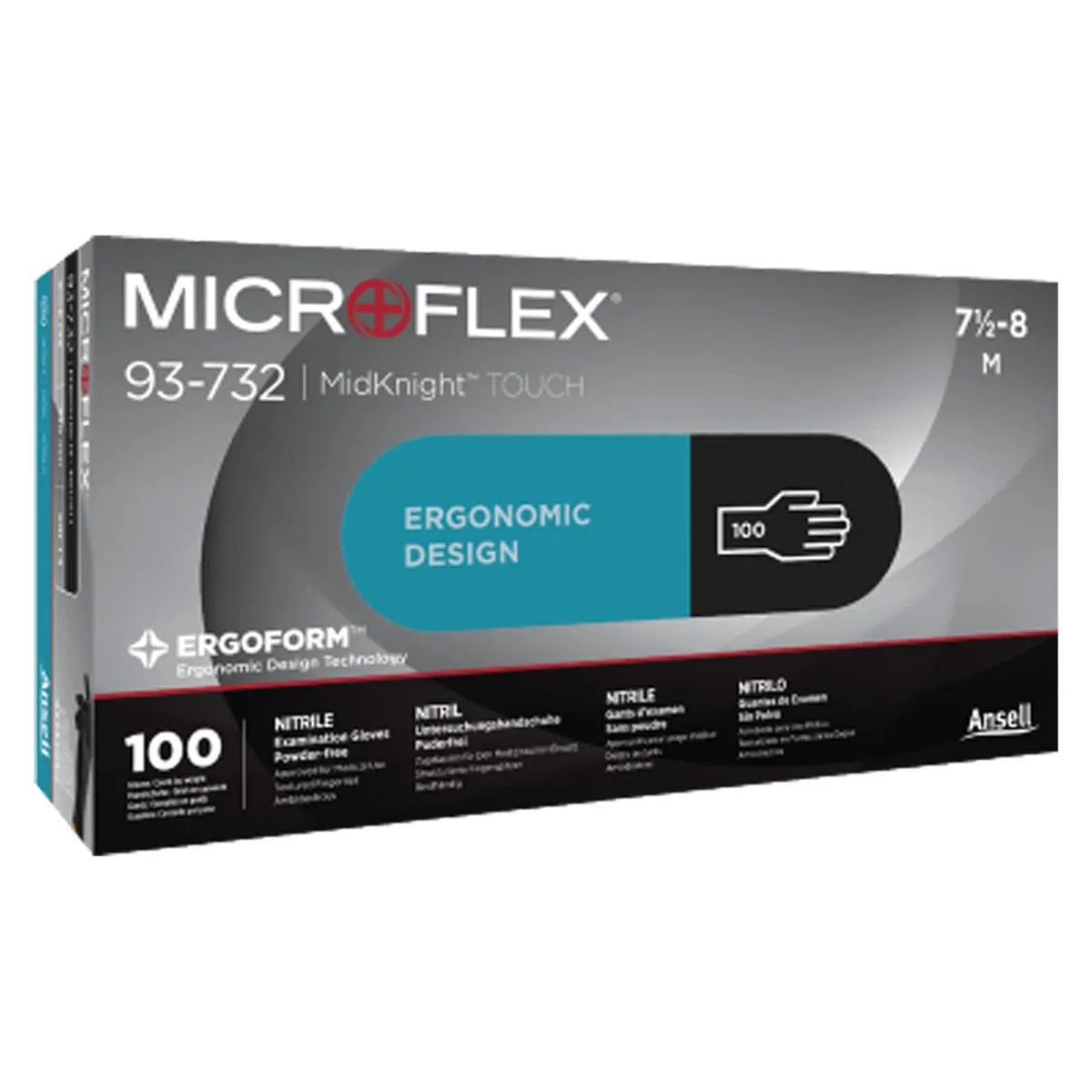 Microflex MidKnight Touch Disposable Nitrile Gloves | Box of 100