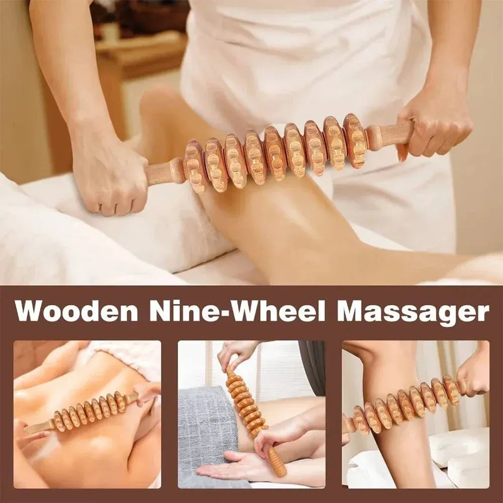 Natural Wood Therapy Massage Tool set