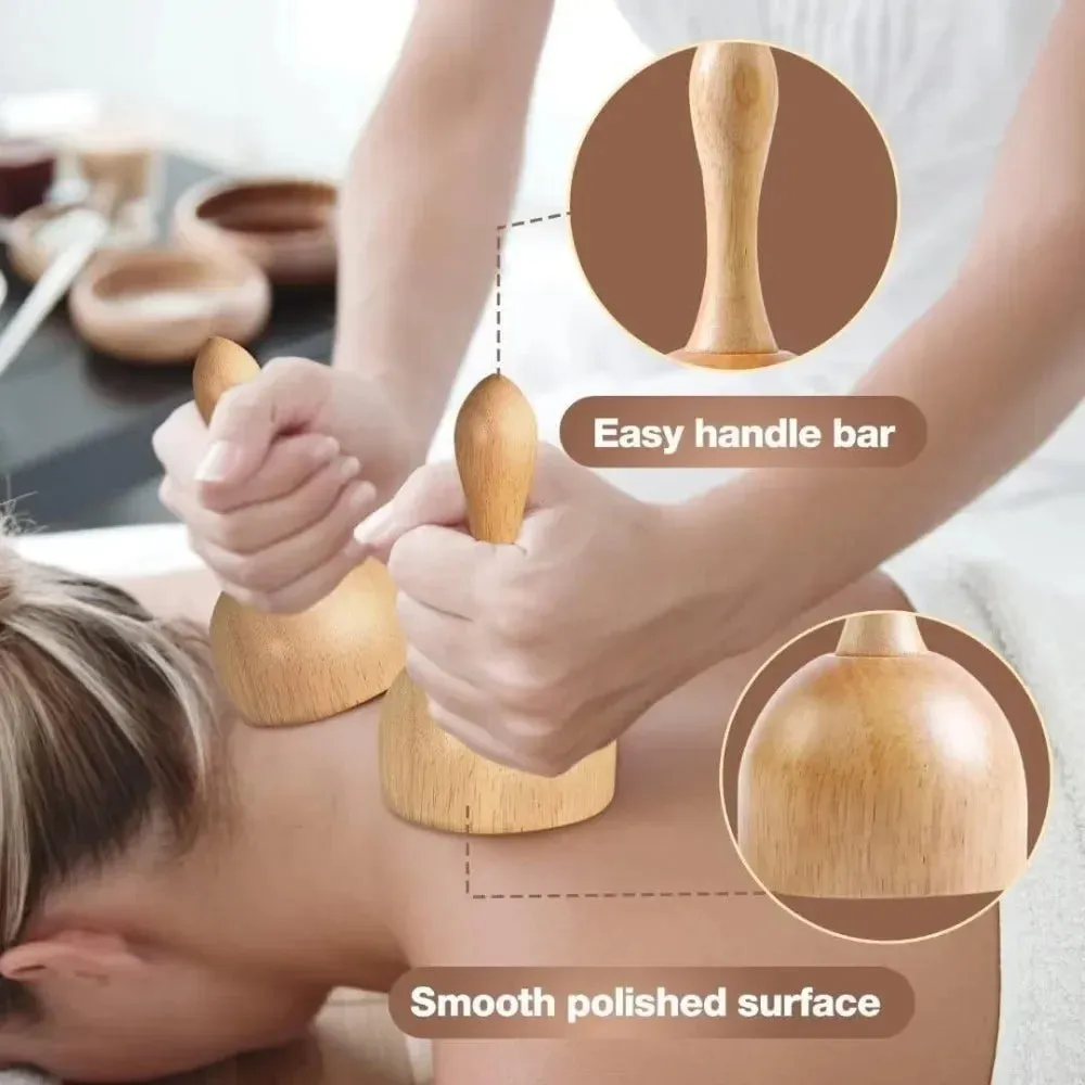 Natural Wood Therapy Massage Tool set