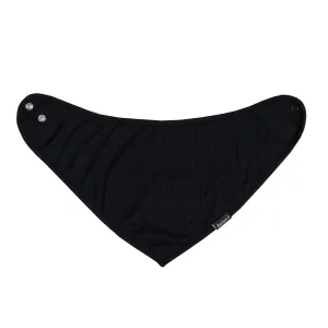 Ribbed Bamboo Bandana Bib - Raven