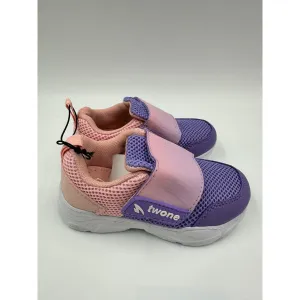 Small Kid Size 8, Pink and Purple Strap Sneakers