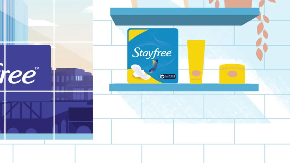 Stayfree Ultra Thin Super Long Pads With Wings, 32ct, Multi-Fluid Protection For Up To 8 Hours, With Odor Neutralizer