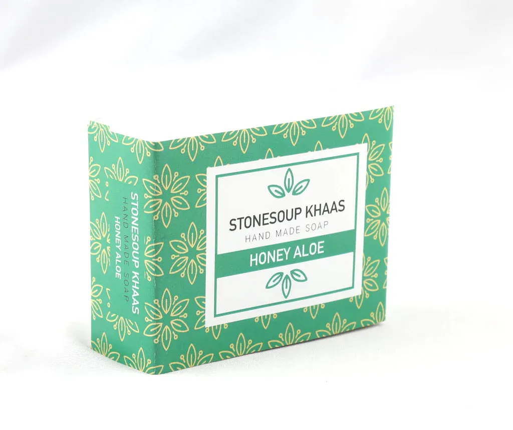 Stonesoup Khaas Soap: Honey Aloe 100g