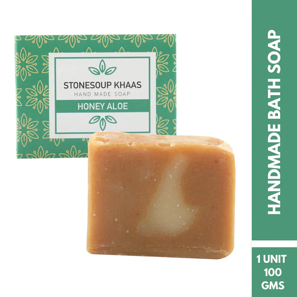 Stonesoup Khaas Soap: Honey Aloe 100g