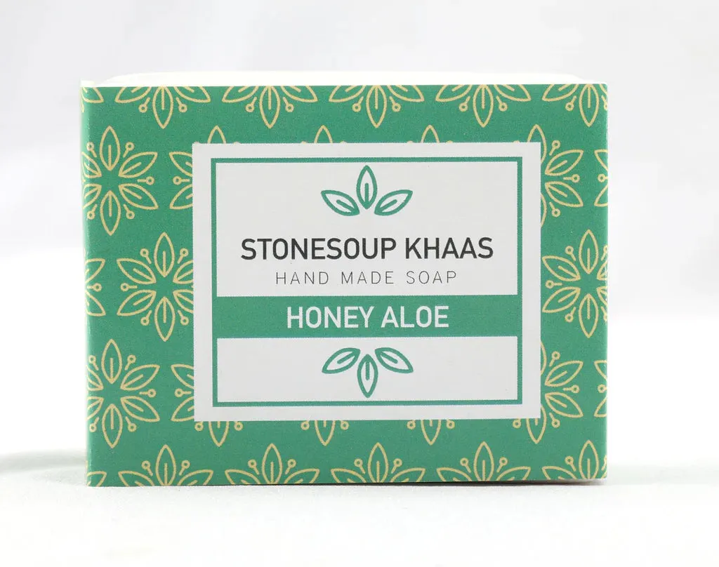 Stonesoup Khaas Soap: Honey Aloe 100g