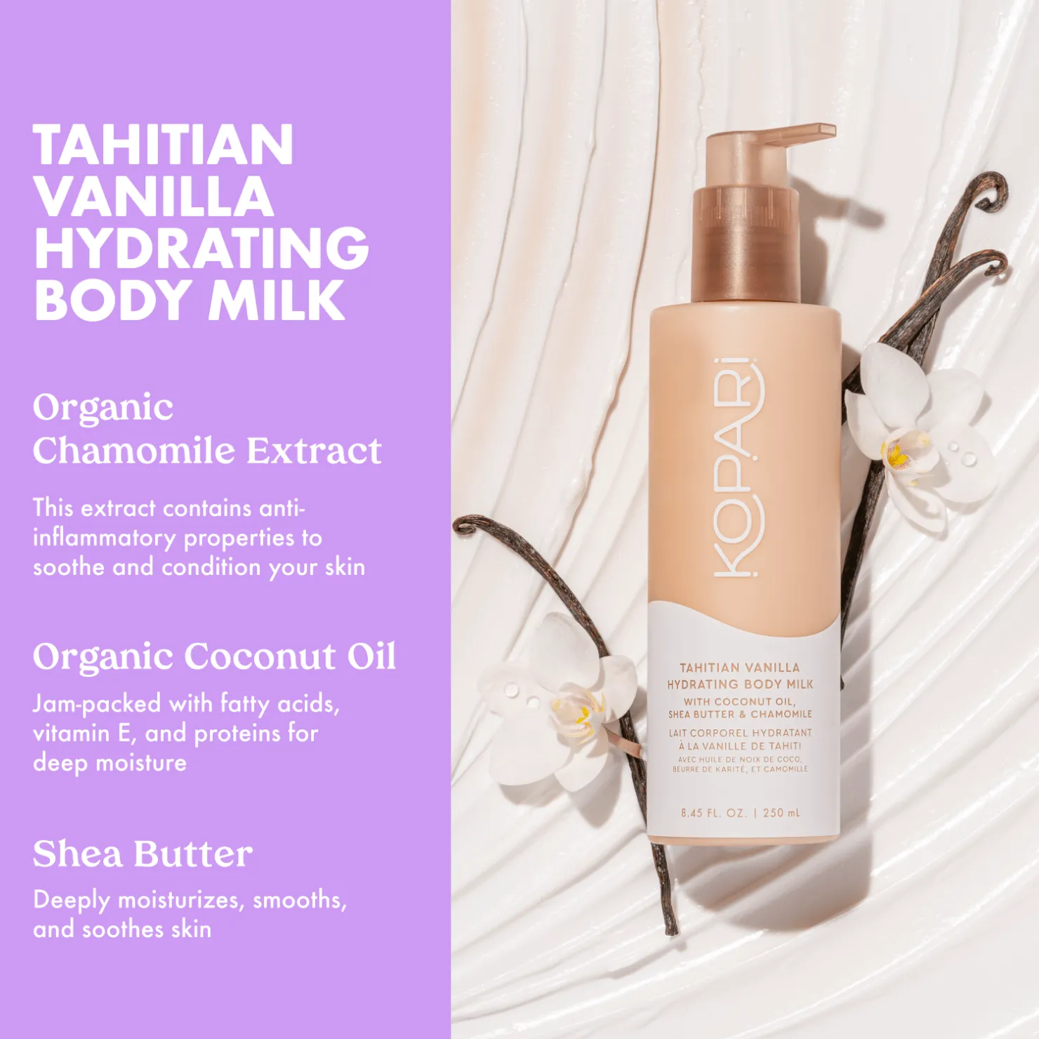 Tahitian Vanilla Hydrating Body Milk Lotion