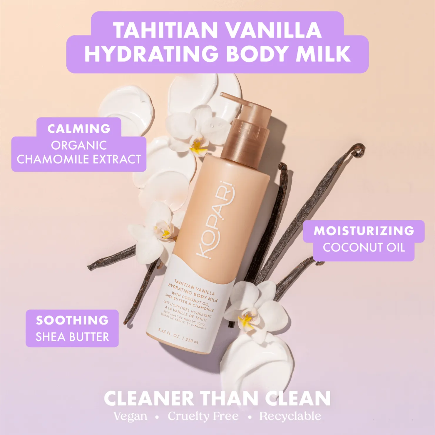 Tahitian Vanilla Hydrating Body Milk Lotion