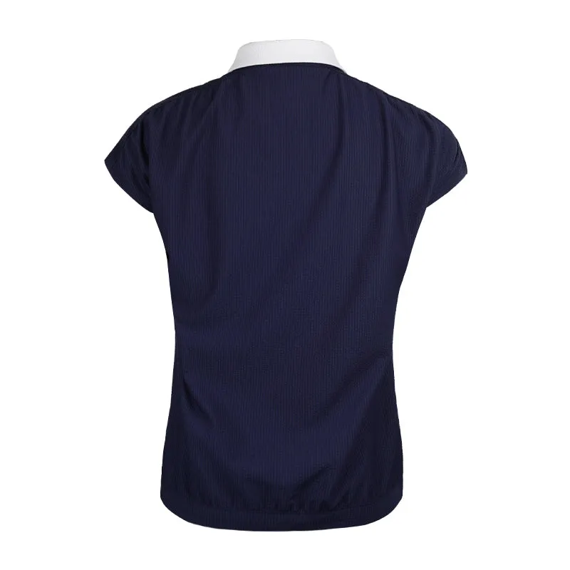 TAYLORMADE Seersucker Women's Polo (Navy)