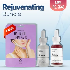 The Rejuvenating Bundle - The Ordinary Niacinamide 10%   Zinc 1% - The Ordinary AHA 30%   BHA 2% Peeling Solution - Kocostar Hydrogel Chin Pack (Free)