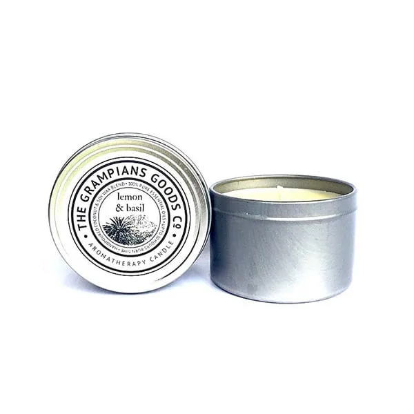 Travel Tin Candle | Lemon & Basil