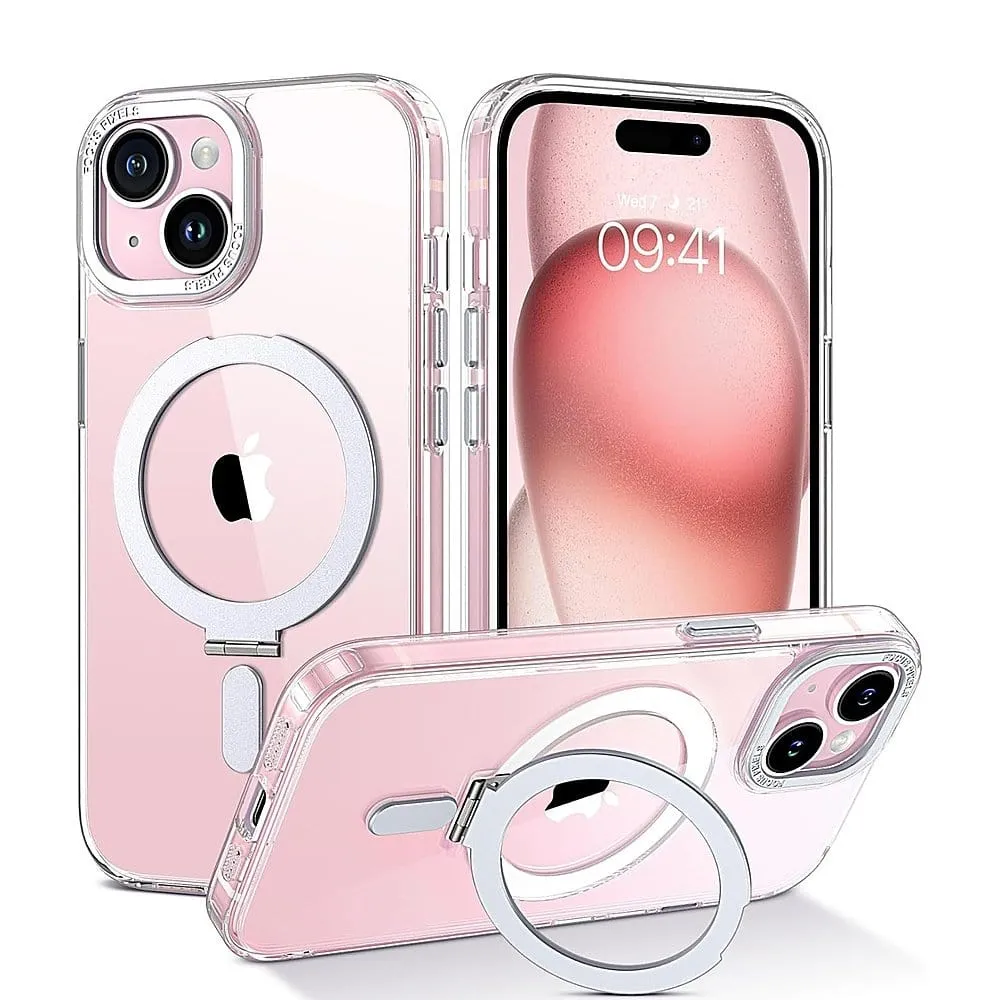 Venture Series Clear Kickstand Case - iPhone 15