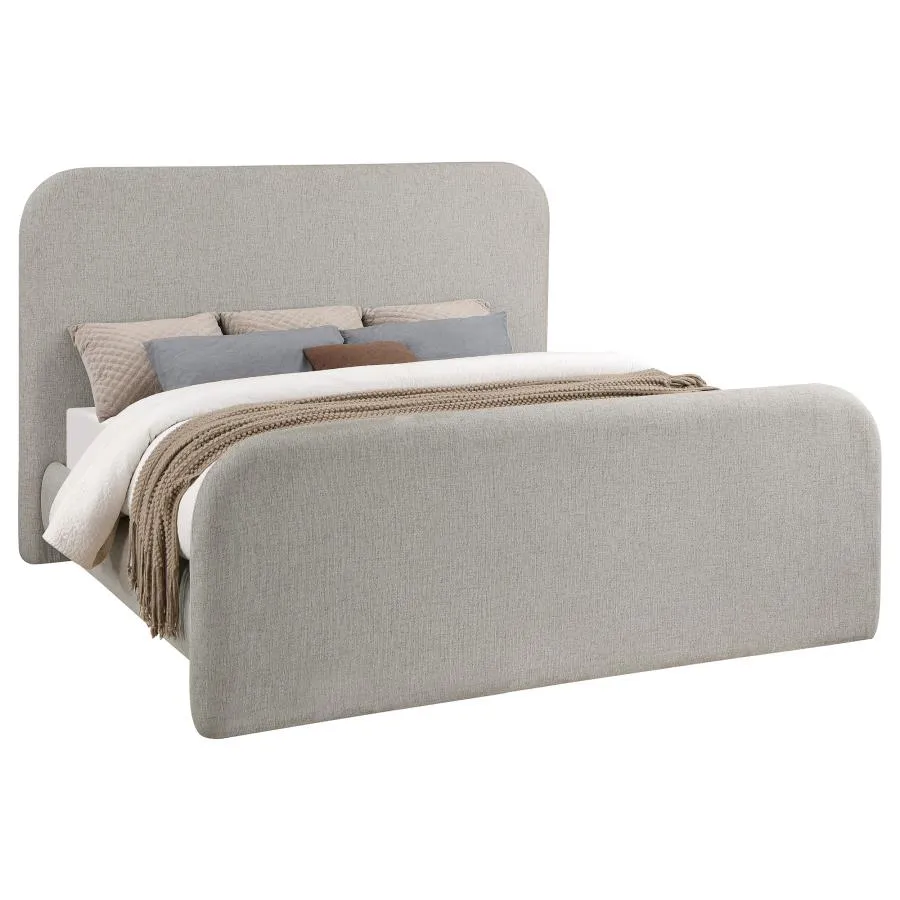 Wren Upholstered Panel Bed - King