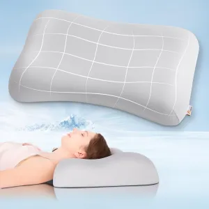 Zero-Pressure Cervical Pillow with Cooling Technology & 70D Memory Foam